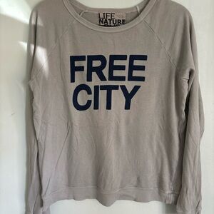 Free city Women's Gray Sweater
